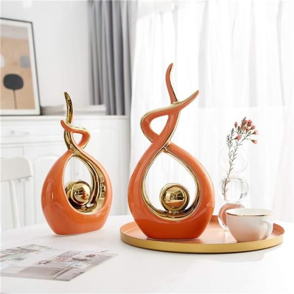 Modern Art Ceramic Statue, Table Decorations for Living Room Dining Room Decor - Picture 4 of 5